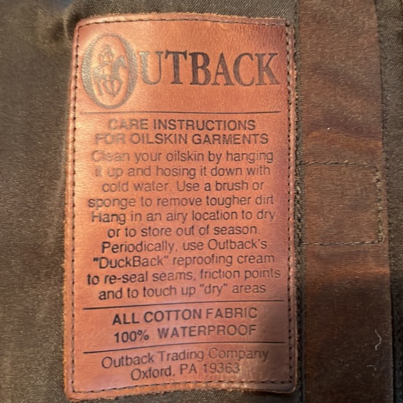 Men’s large Outback leather rain repellent jacket. Great condition. - Picture 3 of 7